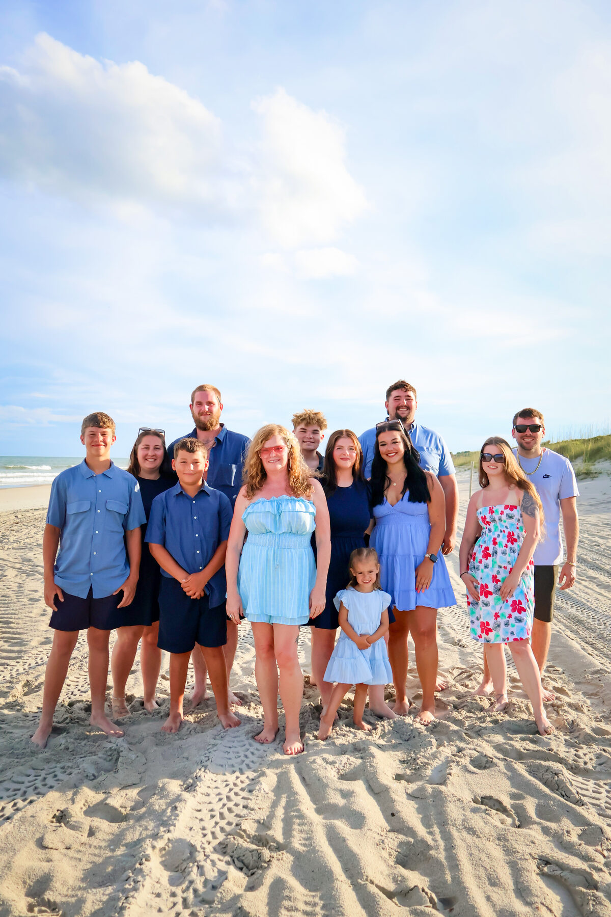 Family portrait by the South Carolina water